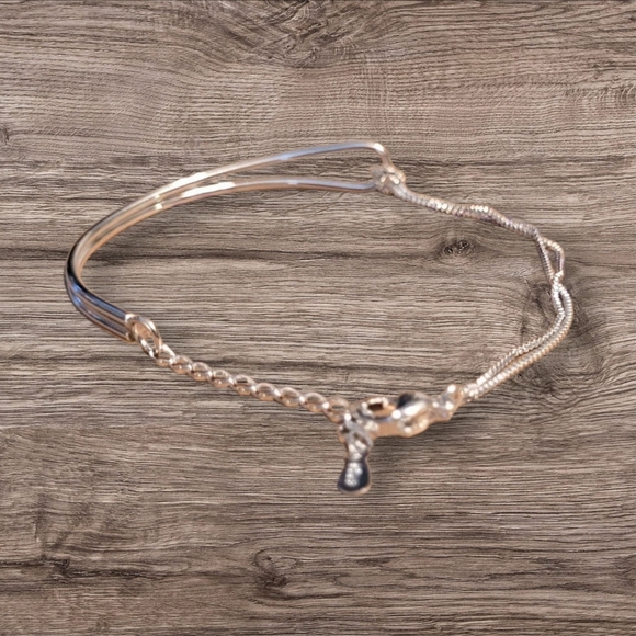🩷 3 for $15: Sterling Silver Arch Bracelet, 7"long, NWOT - Picture 2 of 6